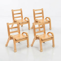 Angeles NaturalWood Collection 13" Chair - Set of 4