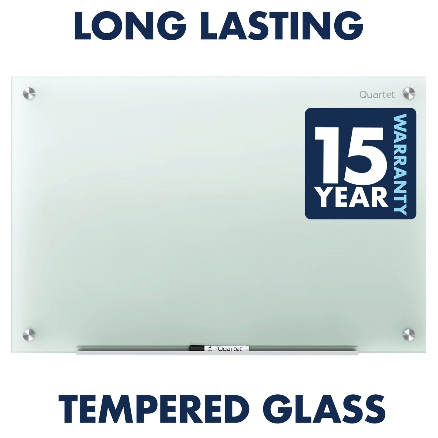 Quartet Infinity Glass Dry-Erase Board Frameless Frosted Surface - 96"W x 48"H (G9648F-A)