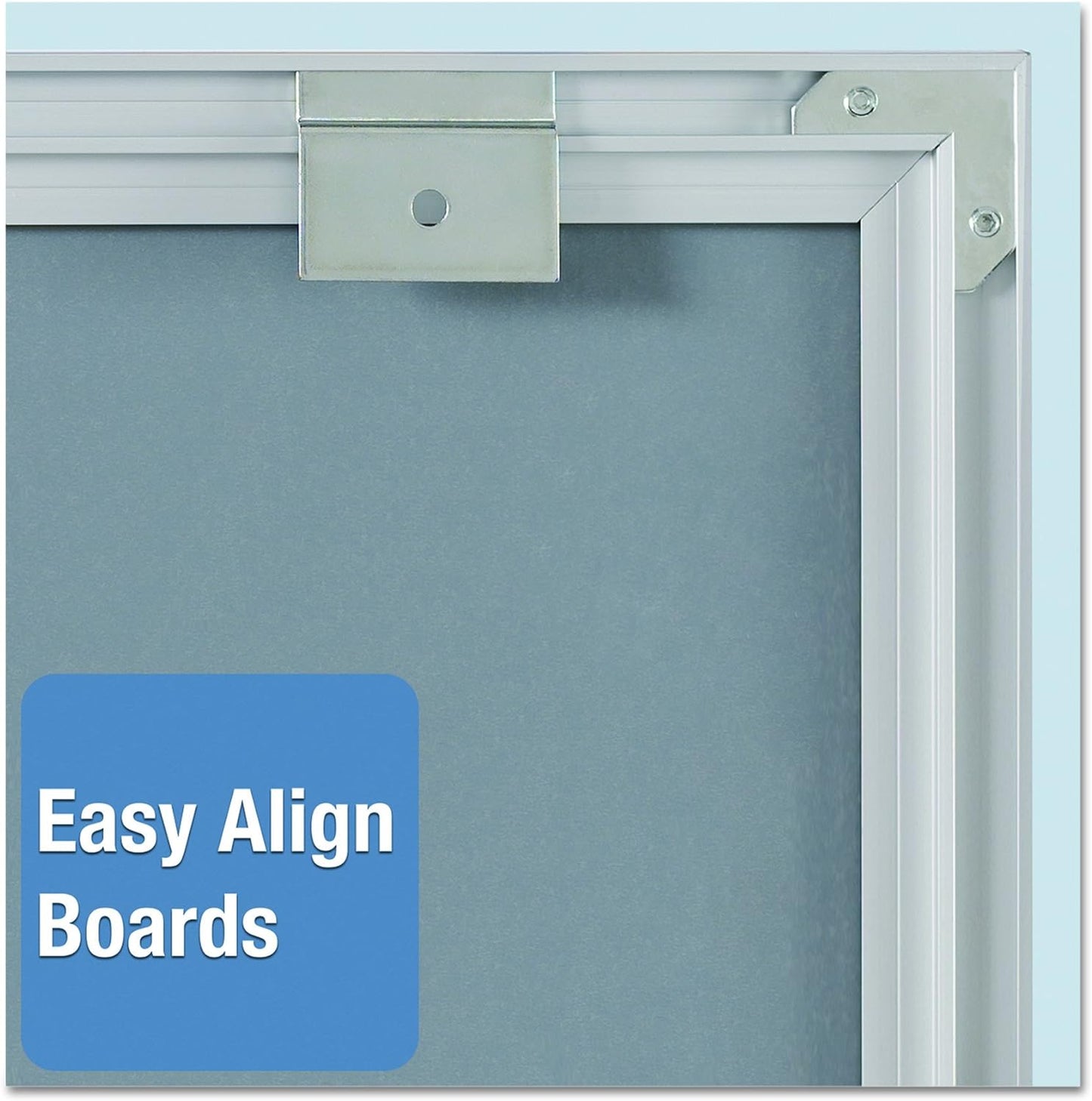 Quartet Matrix Magnetic Modular Whiteboard Silver Aluminum Frame - 23"W x 23"H (M2323)