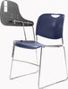 NPS 8500 Series Tablet Arm Desk - Compact Sled Base Plastic Stack Chair (NPS-8500-TA85)