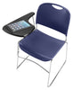 NPS 8500 Series Tablet Arm Desk - Compact Sled Base Plastic Stack Chair (NPS-8500-TA85)