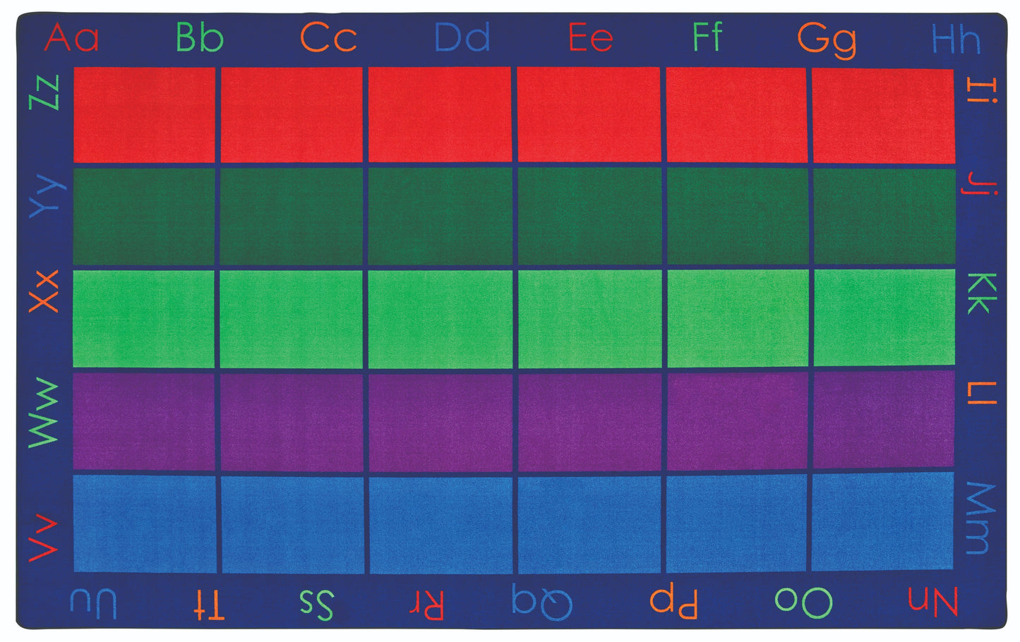 Carpets for Kids Colorful Places Seating Rug, Multi Color, 7'6" x 12' (CFK-8612)