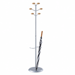 Magnuson Architectural Steel Coat Tree with 6 Wood Knobs 15