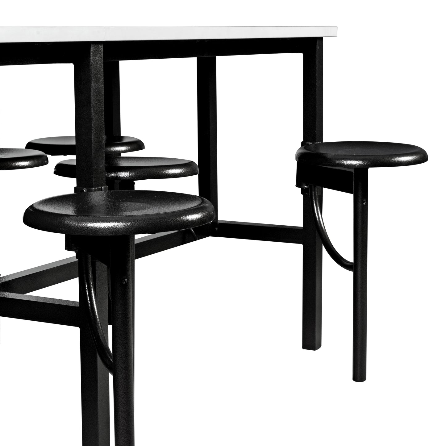 Regency Endure Standing Height Collaborative Table & Chair Set with 8 Pull-Out Stools 31.25"W x 96"L x 38"H (REG-9008-XXX-DVN)