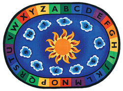 Carpets for Kids Sunny Day Learn & Play Oval Rug