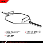 Champion Sports JFIT Hex Deadlift Barbell 45 lb with 750 lb Capacity (CMP-J-HDLBB750)