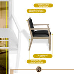 Regency Regent WallGuard Guest and Reception Waiting Room Wood Side Chair Seating Side and Guest 19