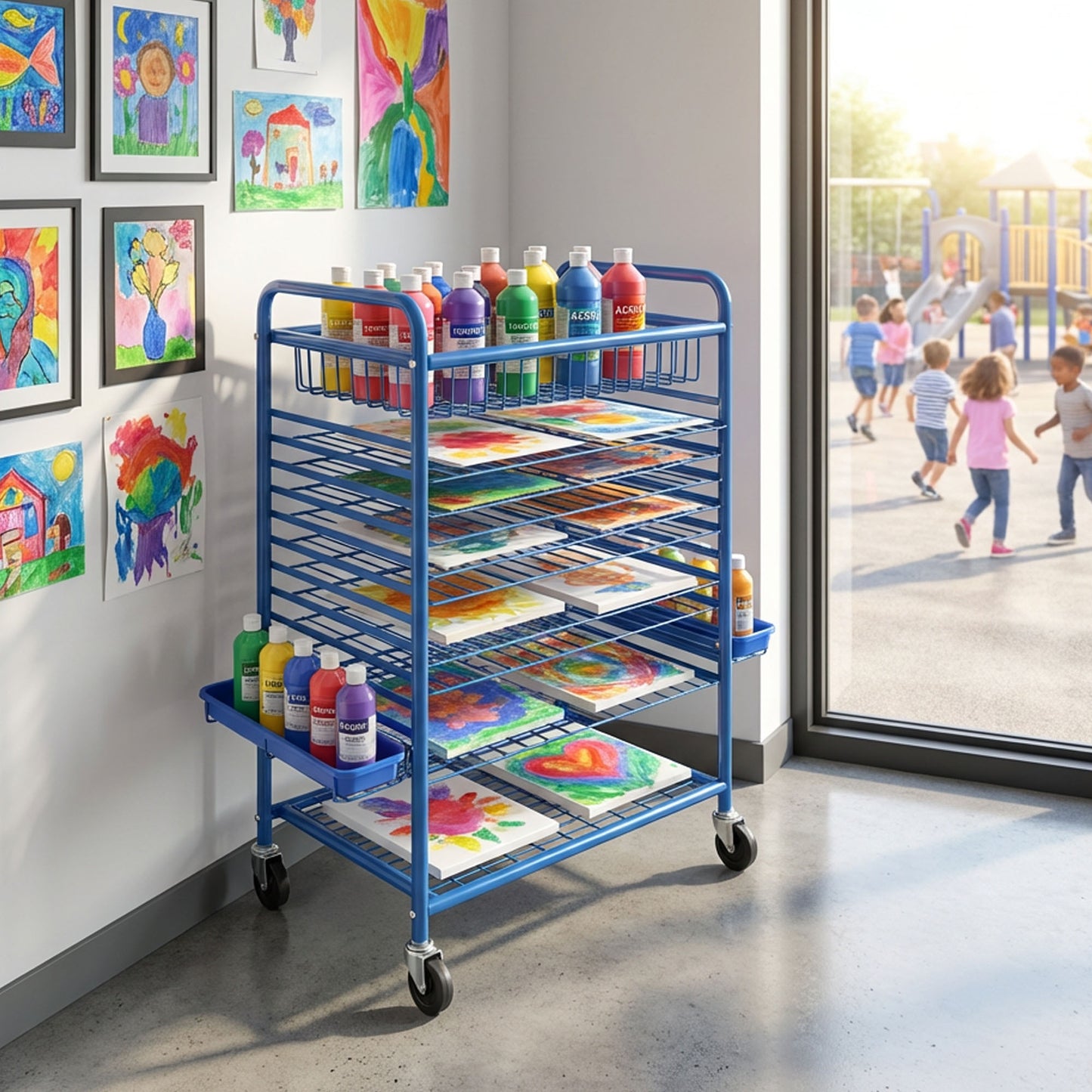 Children's Factory Mobile Drying Rack