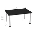 Diversified Woodcrafts Adjustable Height Table - 60