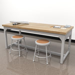Diversified Woodcrafts Heavy-Duty Adjustable Height Solid Maple Workbench 60