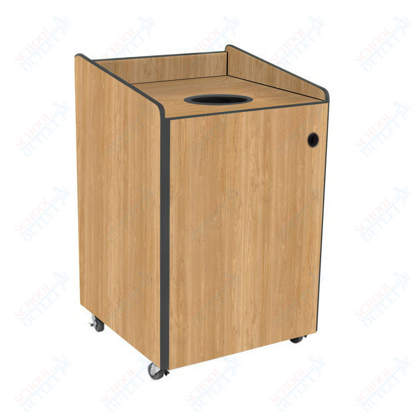 AmTab Heavy - Duty Recycling Receptacle - Applicable for 44 Gallon Cans and Drums - 33"W x 32"L x 46"H (AMT - HDRR44) - SchoolOutlet