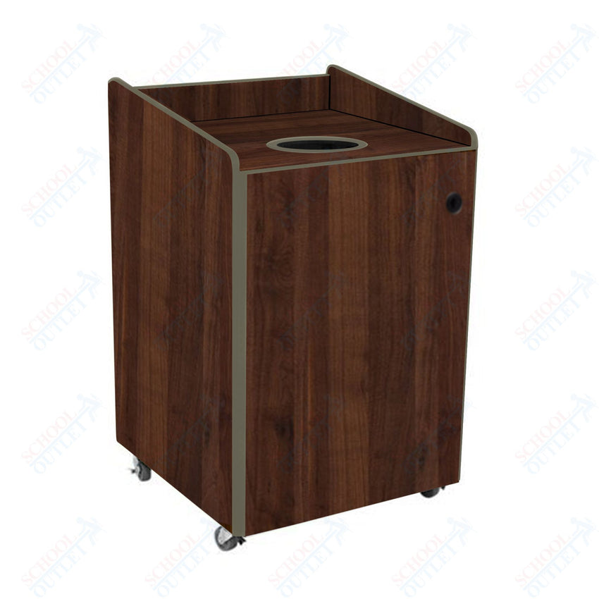 AmTab Heavy - Duty Recycling Receptacle - Applicable for 44 Gallon Cans and Drums - 33"W x 32"L x 46"H (AMT - HDRR44) - SchoolOutlet