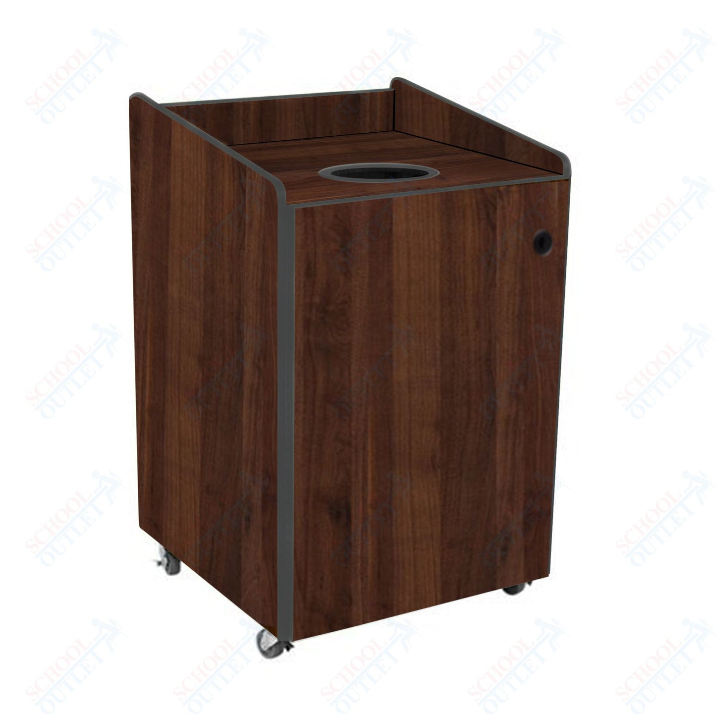 AmTab Heavy - Duty Recycling Receptacle - Applicable for 44 Gallon Cans and Drums - 33"W x 32"L x 46"H (AMT - HDRR44) - SchoolOutlet