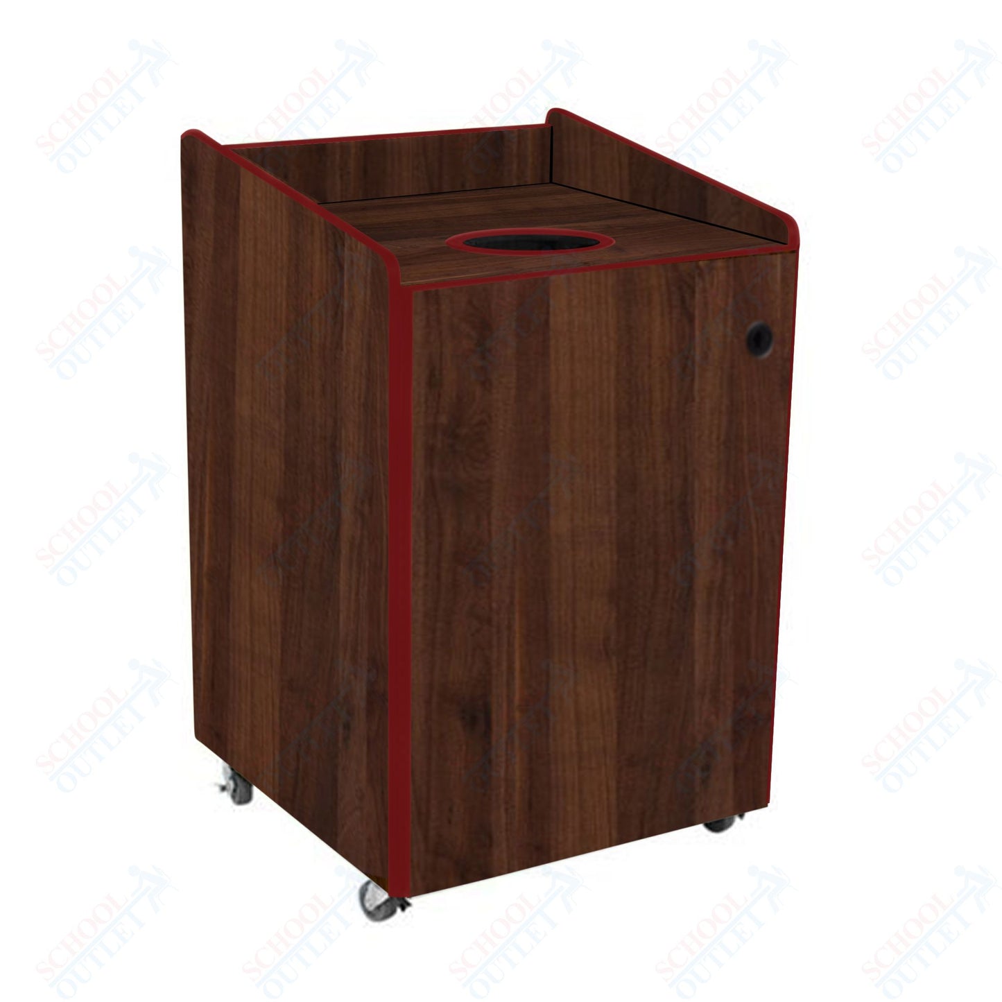 AmTab Heavy - Duty Recycling Receptacle - Applicable for 44 Gallon Cans and Drums - 33"W x 32"L x 46"H (AMT - HDRR44) - SchoolOutlet