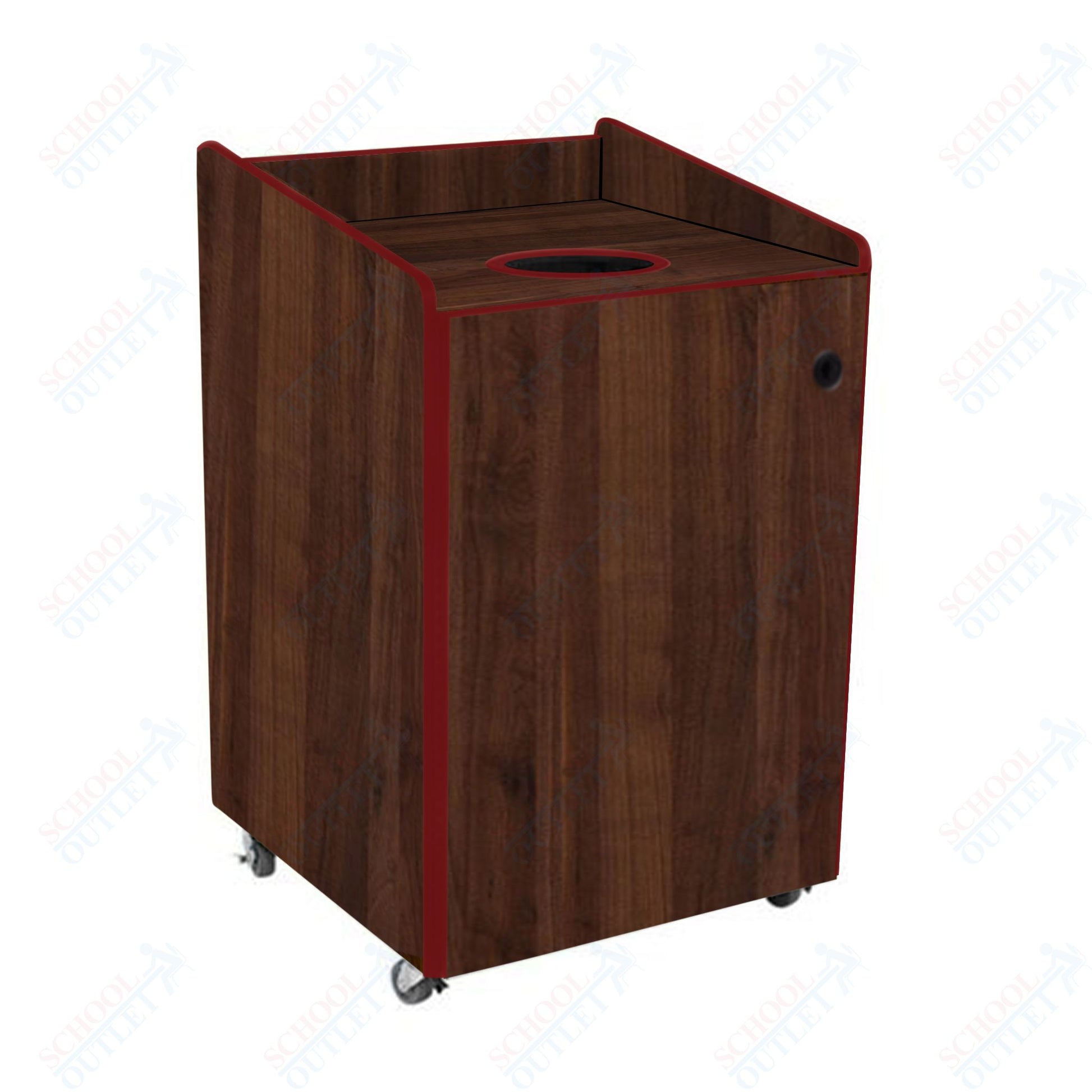 AmTab Heavy - Duty Recycling Receptacle - Applicable for 44 Gallon Cans and Drums - 33"W x 32"L x 46"H (AMT - HDRR44) - SchoolOutlet