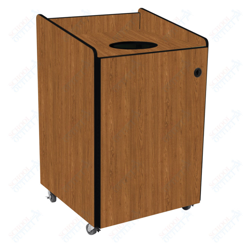AmTab Heavy - Duty Recycling Receptacle - Applicable for 55 Gallon Cans and Drums - 33"W x 32"L x 50"H (AMT - HDRR55) - SchoolOutlet
