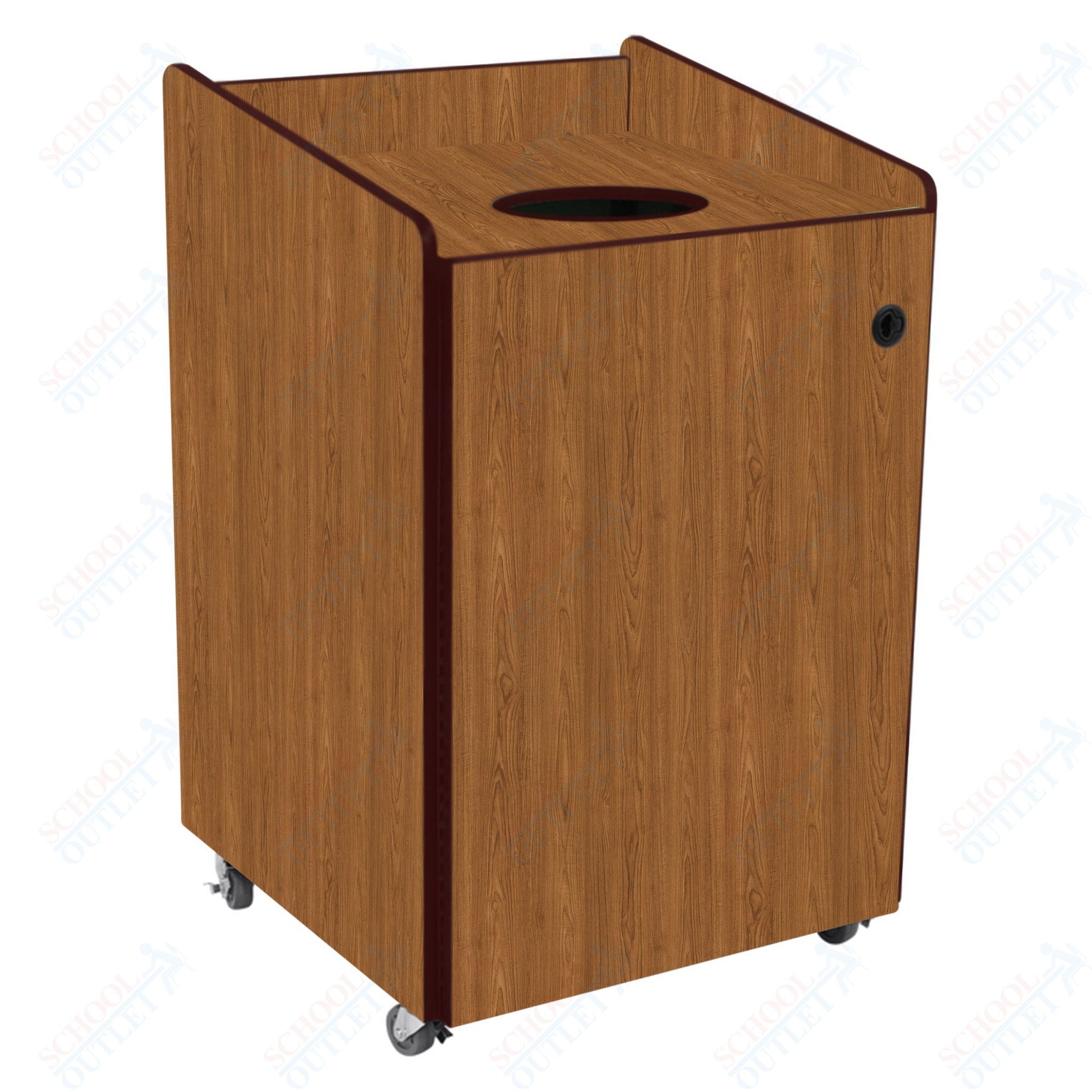AmTab Heavy - Duty Recycling Receptacle - Applicable for 55 Gallon Cans and Drums - 33"W x 32"L x 50"H (AMT - HDRR55) - SchoolOutlet