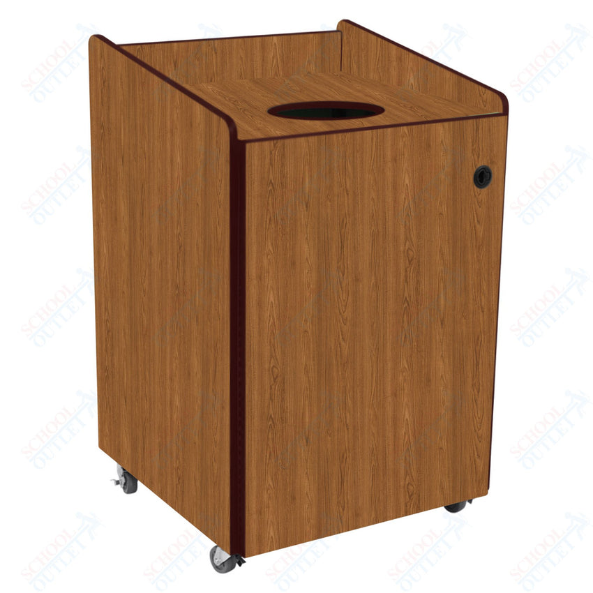 AmTab Heavy - Duty Recycling Receptacle - Applicable for 55 Gallon Cans and Drums - 33"W x 32"L x 50"H (AMT - HDRR55) - SchoolOutlet