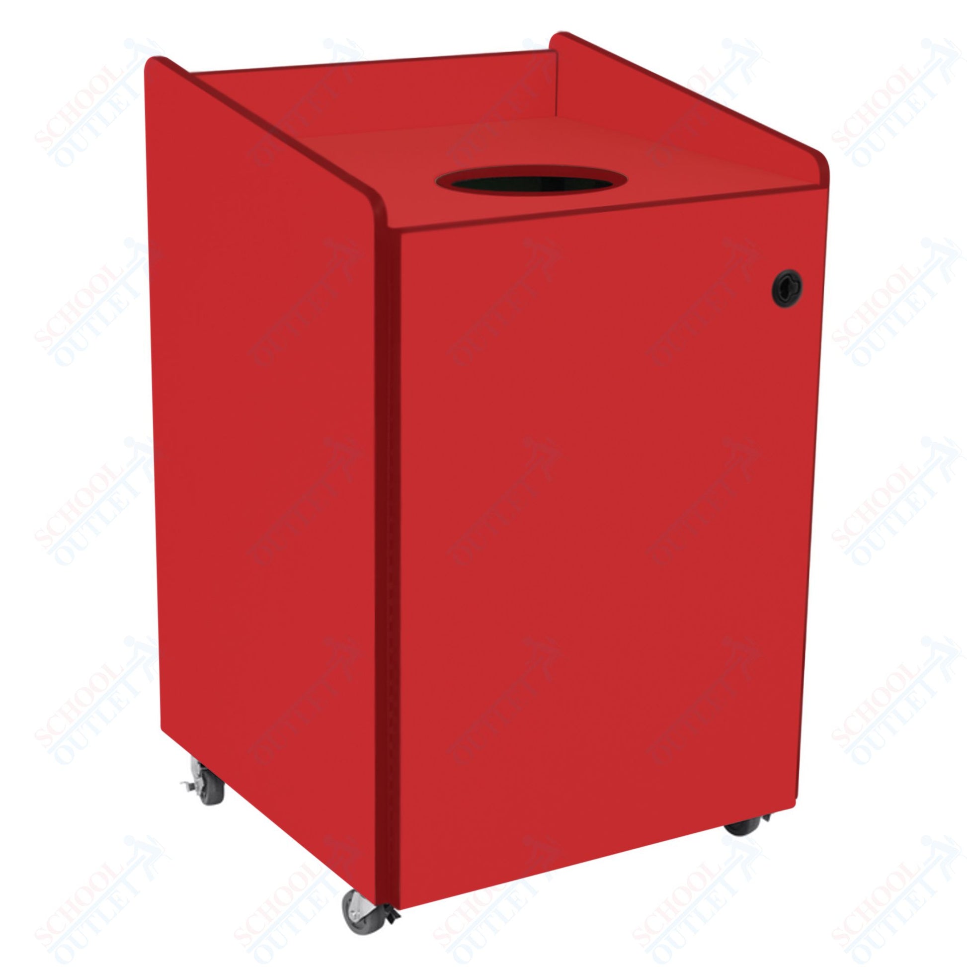 AmTab Heavy - Duty Recycling Receptacle - Applicable for 55 Gallon Cans and Drums - 33"W x 32"L x 50"H (AMT - HDRR55) - SchoolOutlet