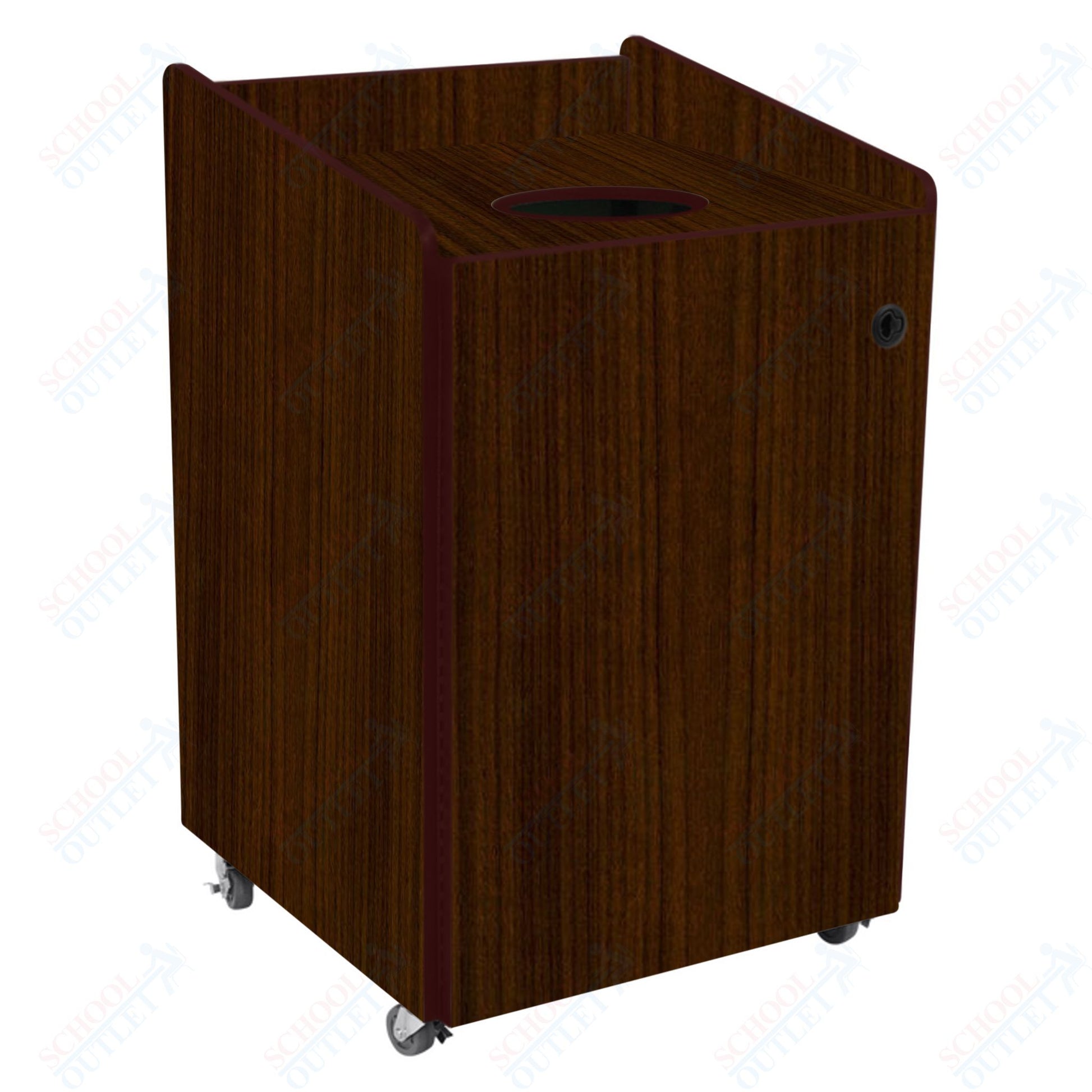 AmTab Heavy - Duty Recycling Receptacle - Applicable for 55 Gallon Cans and Drums - 33"W x 32"L x 50"H (AMT - HDRR55) - SchoolOutlet