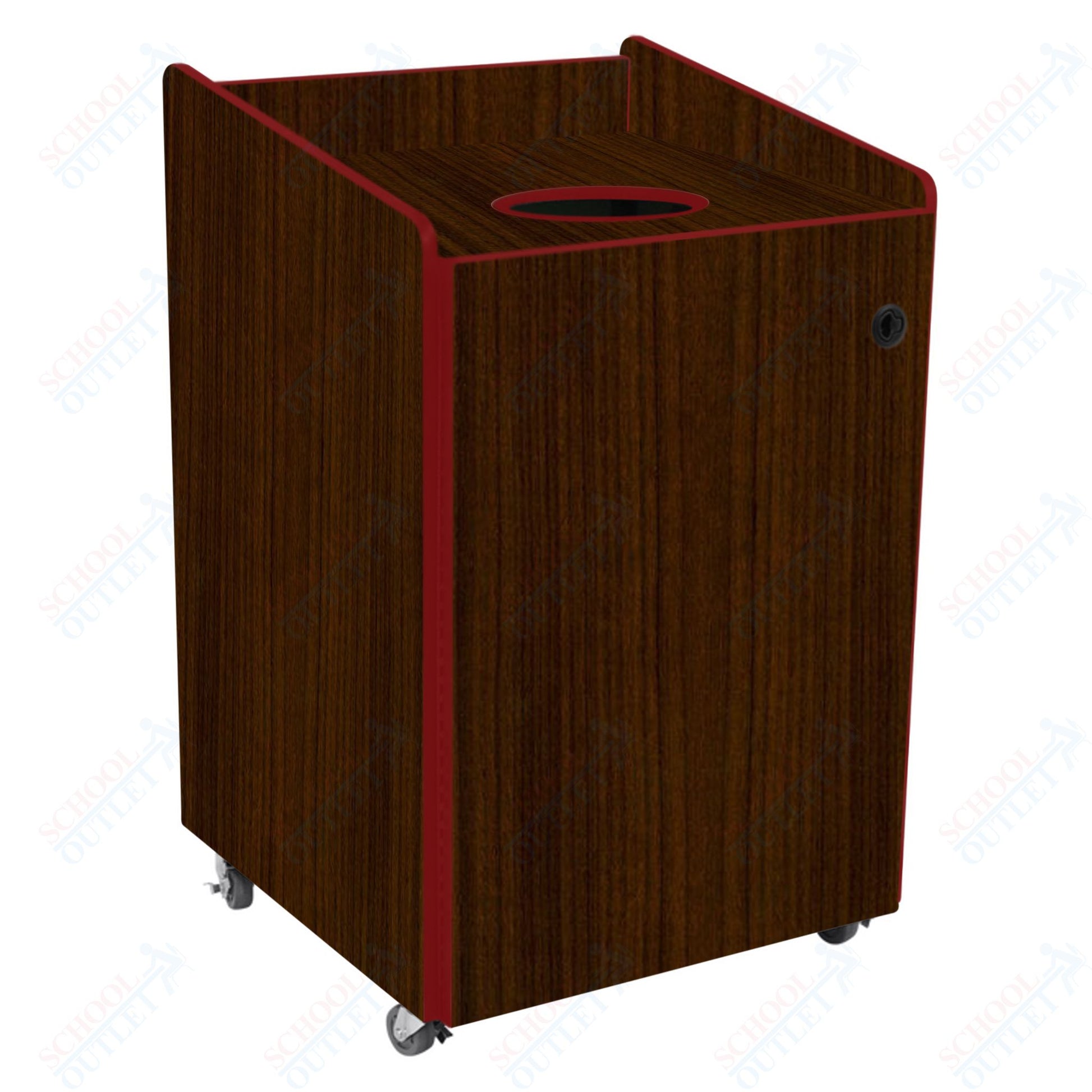 AmTab Heavy - Duty Recycling Receptacle - Applicable for 55 Gallon Cans and Drums - 33"W x 32"L x 50"H (AMT - HDRR55) - SchoolOutlet