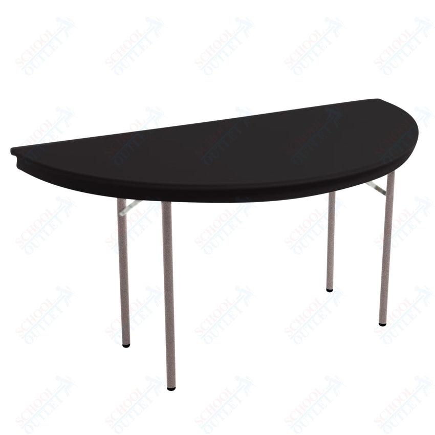 AmTab Dynalite Featherweight Heavy - Duty ABS Plastic Folding Table - Half Round - Half 48" Diameter x 29"H (AmTab AMT - HR48DL) - SchoolOutlet