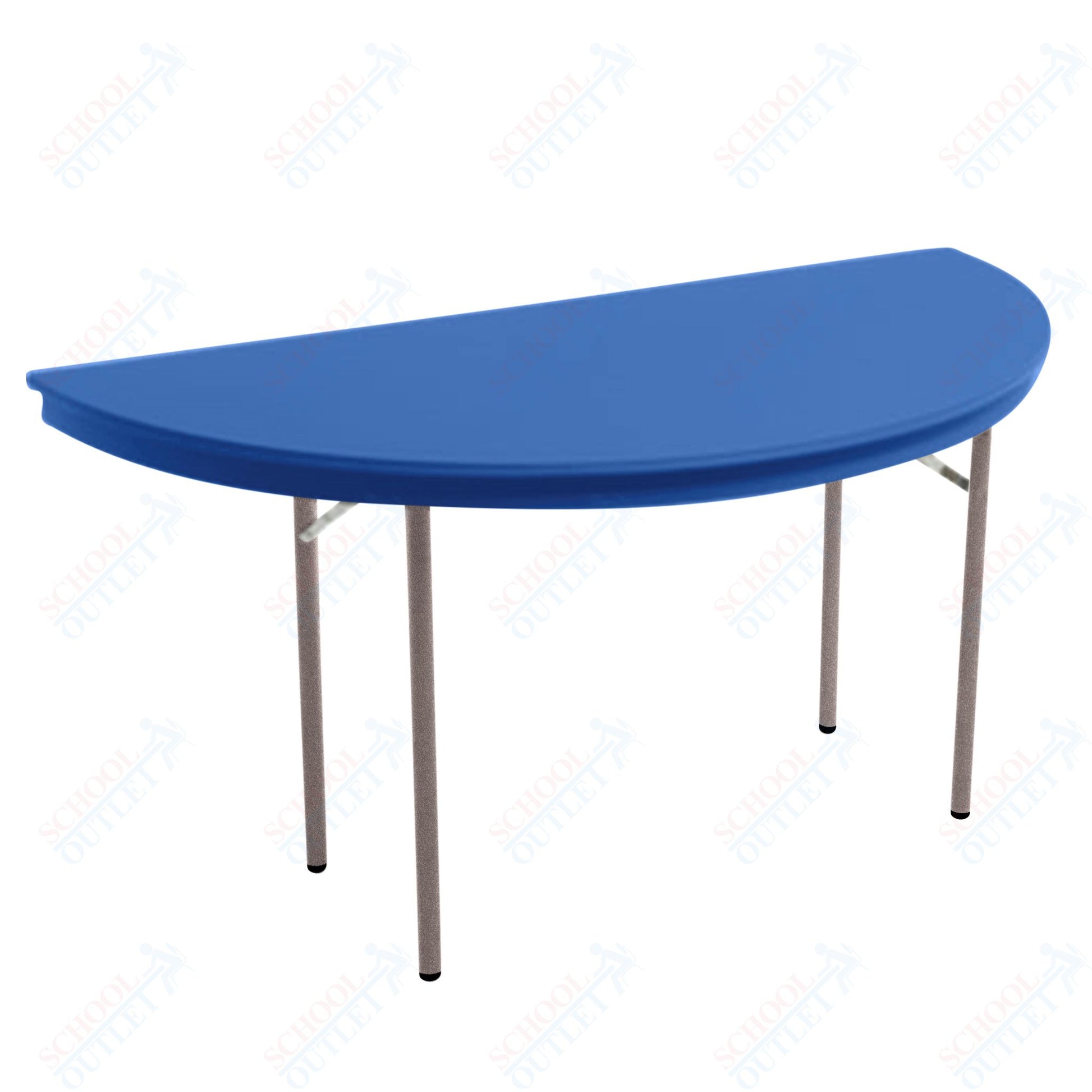 AmTab Dynalite Featherweight Heavy - Duty ABS Plastic Folding Table - Half Round - Half 48" Diameter x 29"H (AmTab AMT - HR48DL) - SchoolOutlet