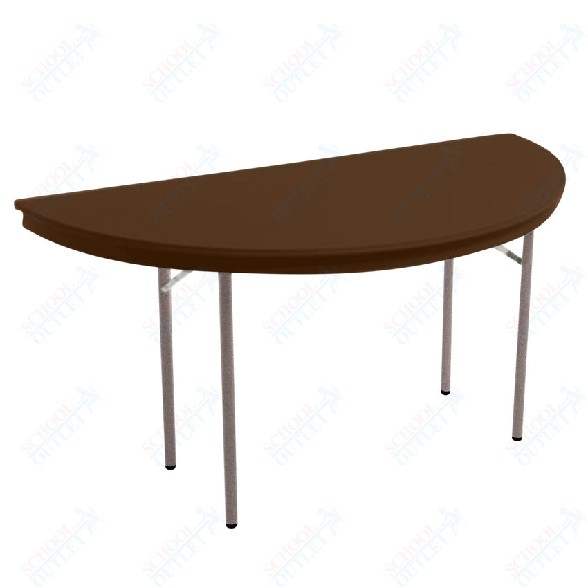 AmTab Dynalite Featherweight Heavy - Duty ABS Plastic Folding Table - Half Round - Half 48" Diameter x 29"H (AmTab AMT - HR48DL) - SchoolOutlet