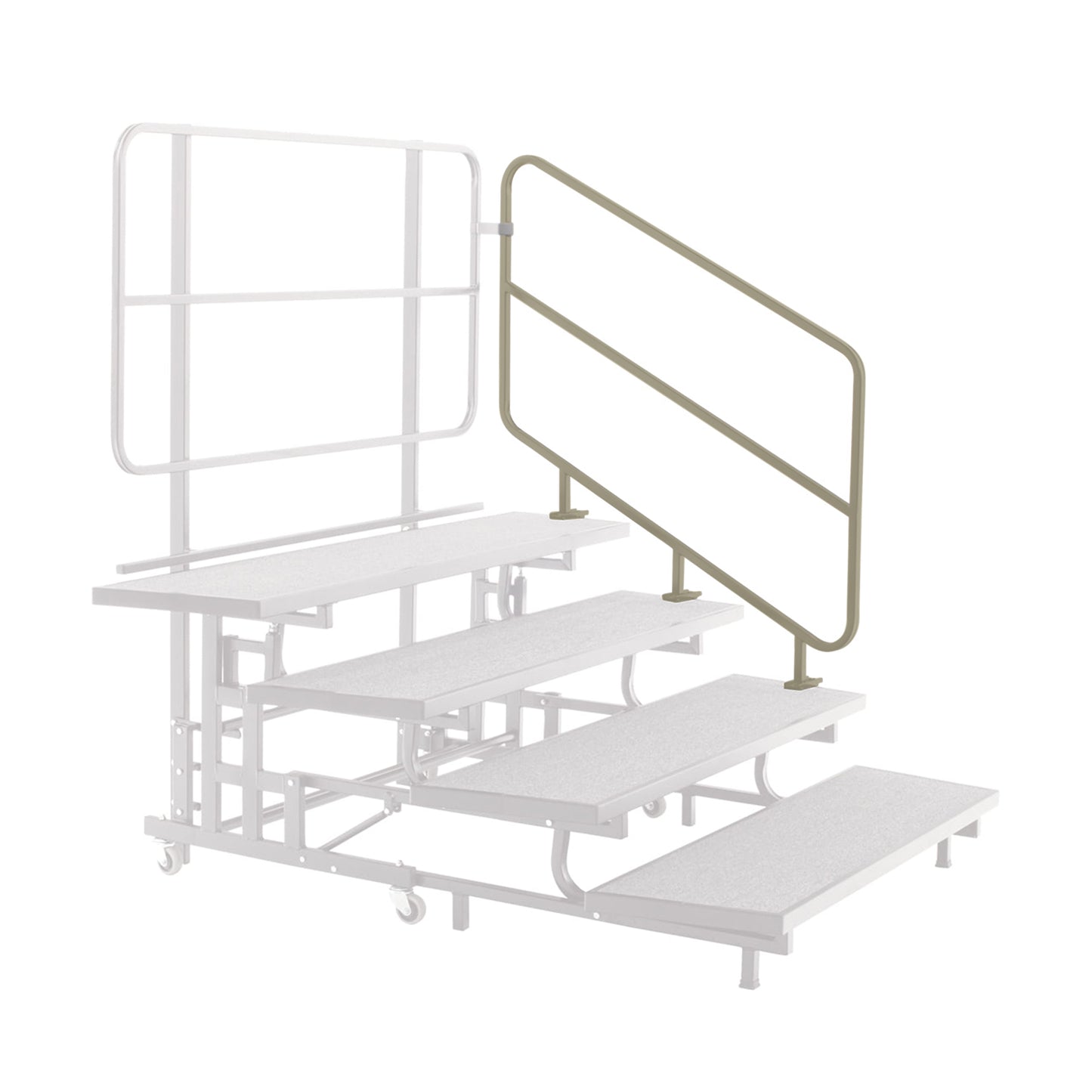 AmTab Mobile E-Z Riser - Side Rail - PCR4 Accessory - 36"H x 52"L  (AmTab AMT-PCSR4)