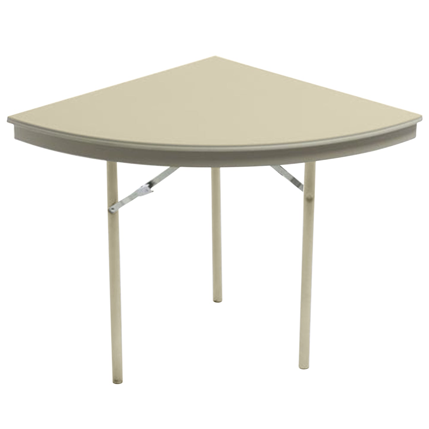 AmTab Dynalite Featherweight Heavy-Duty ABS Plastic Folding Table - Quarter 60" Diameter x 29"H  (AmTab AMT-QR60DL)