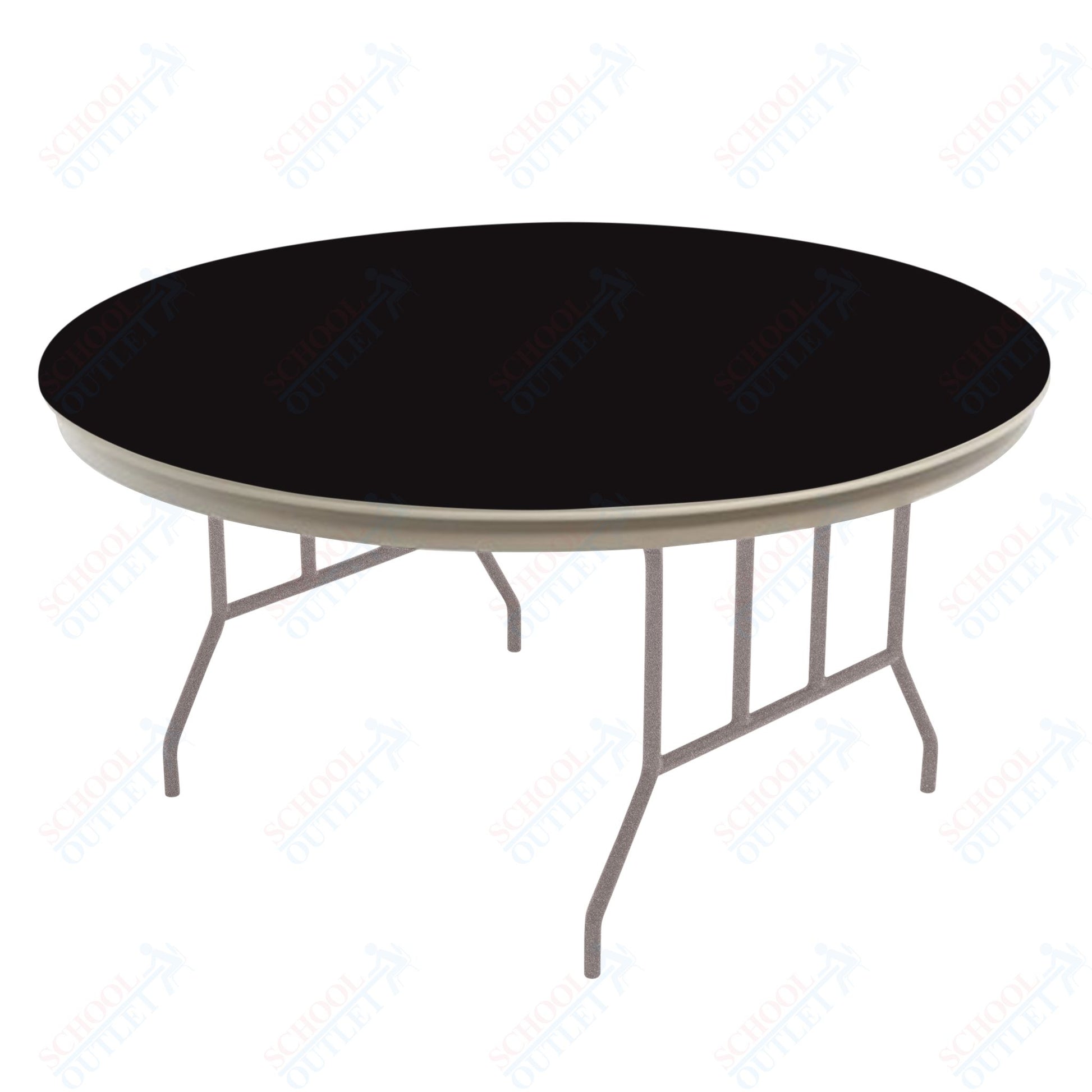 AmTab Dynalite Featherweight Heavy - Duty ABS Plastic Folding Table - Round - 48" Diameter x 29"H (AmTab AMT - R48DL) - SchoolOutlet