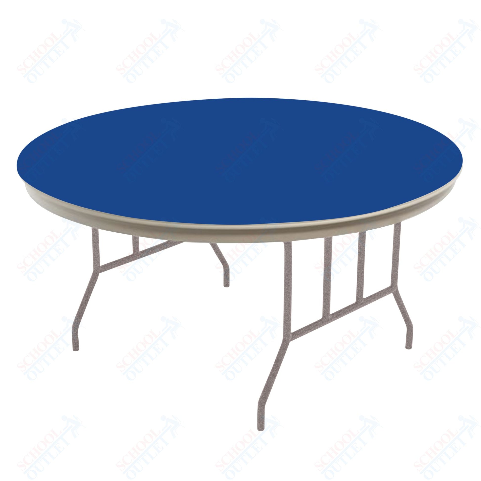 AmTab Dynalite Featherweight Heavy - Duty ABS Plastic Folding Table - Round - 48" Diameter x 29"H (AmTab AMT - R48DL) - SchoolOutlet