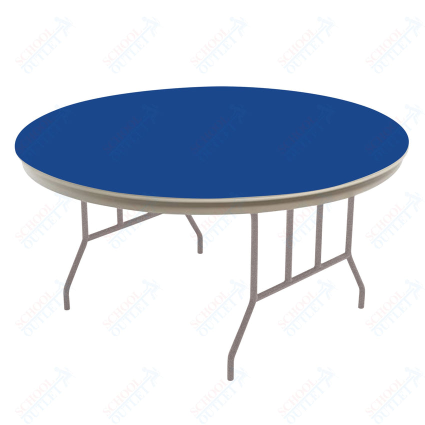 AmTab Dynalite Featherweight Heavy - Duty ABS Plastic Folding Table - Round - 48" Diameter x 29"H (AmTab AMT - R48DL) - SchoolOutlet