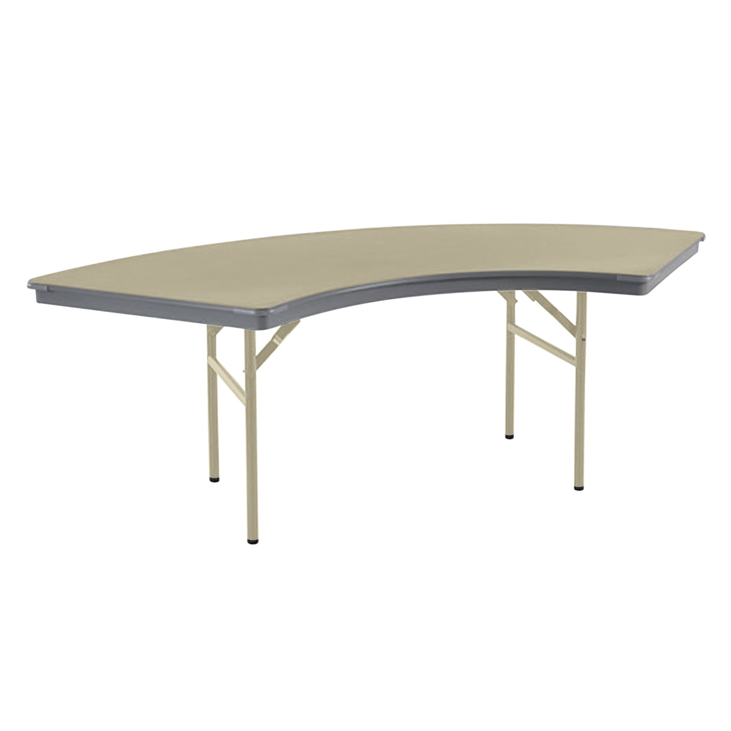 AmTab Dynalite Featherweight Heavy-Duty ABS Plastic Folding Table - Serpentine - 30"W x 72"L x 29"H  (AmTab AMT-SE306DL)