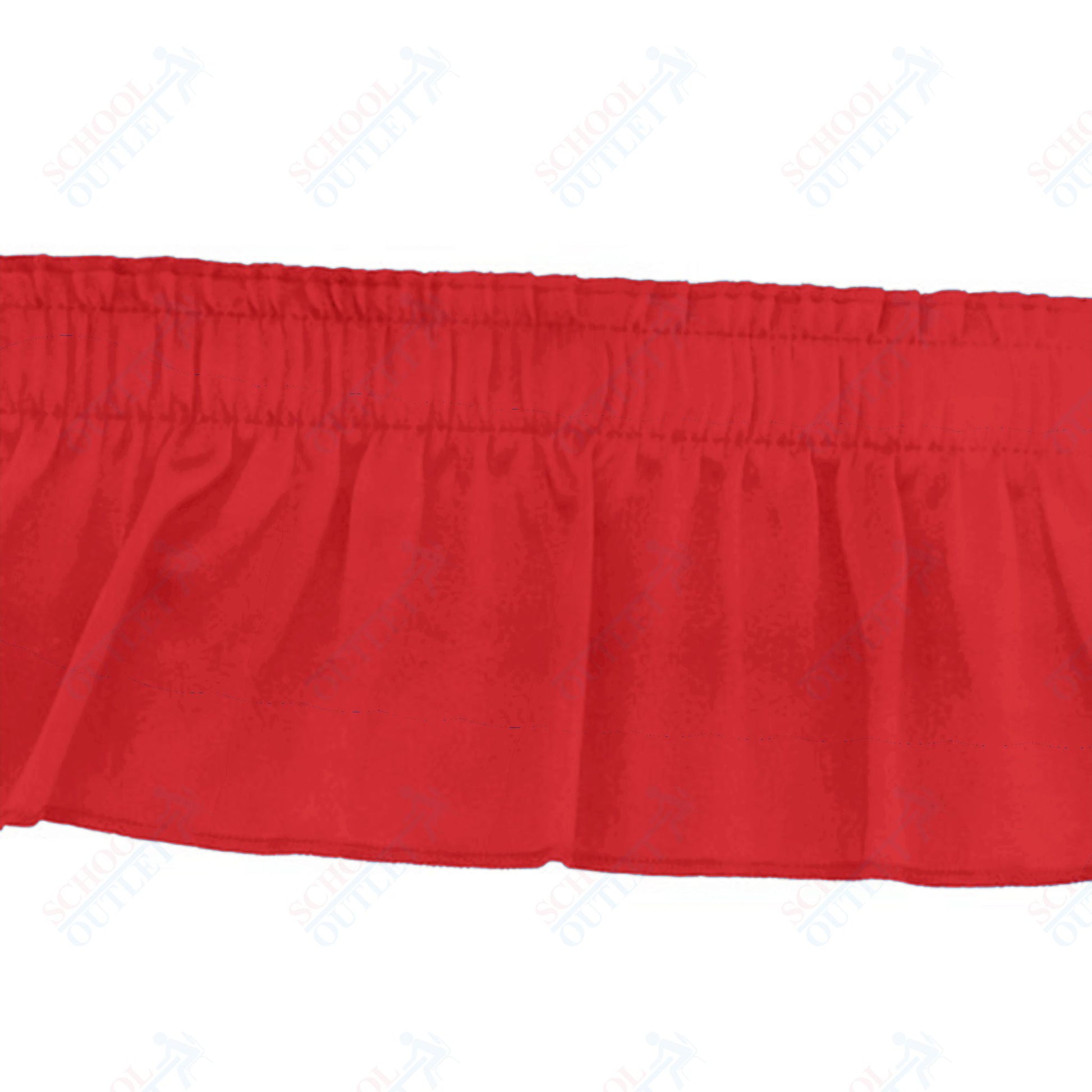 AmTab Stage and Riser Skirting - Shirred Pleat - 7" Skirting Height - Applicable for 8" Stage Height (AmTab AMT - SKRT8) - SchoolOutlet