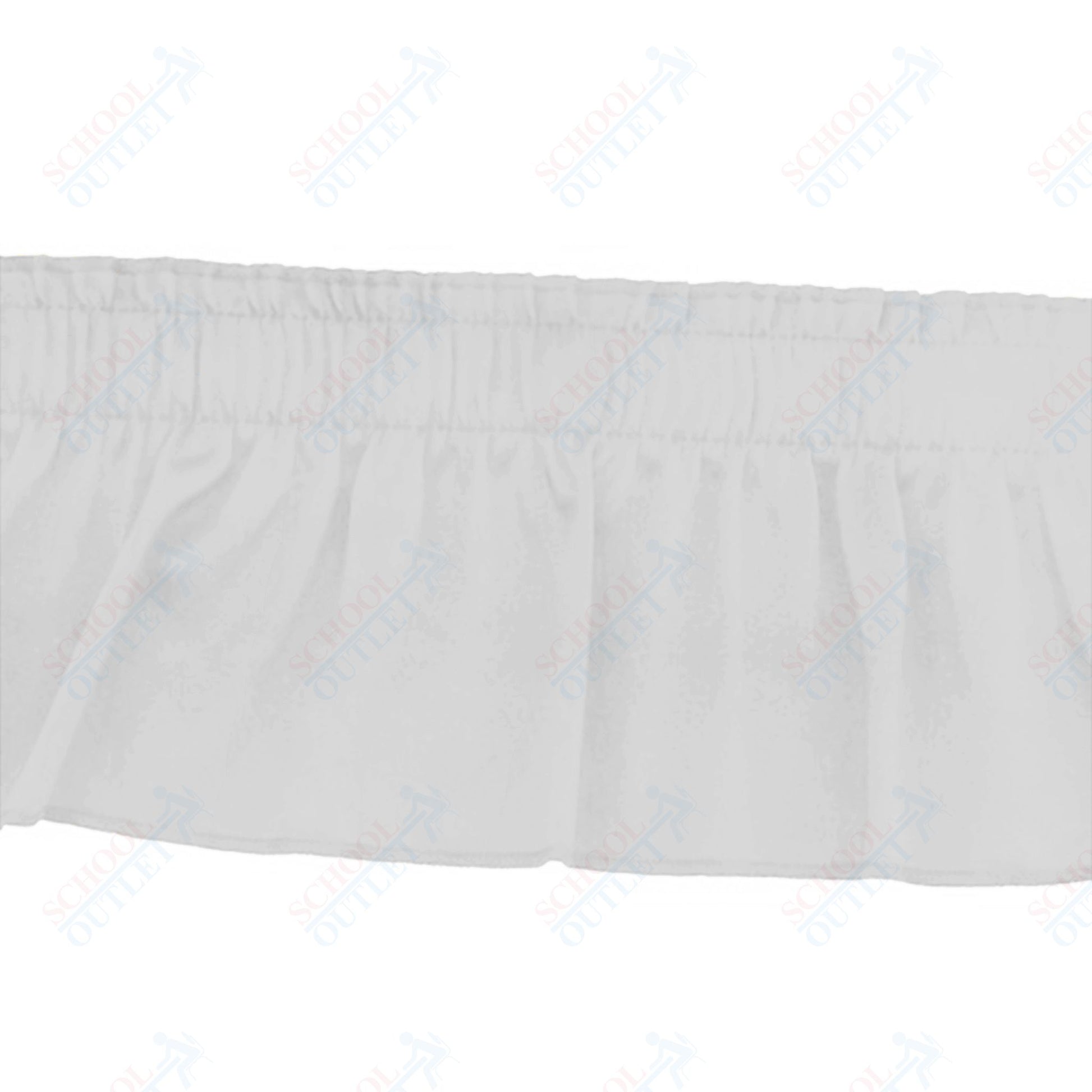 AmTab Stage and Riser Skirting - Shirred Pleat - 7" Skirting Height - Applicable for 8" Stage Height (AmTab AMT - SKRT8) - SchoolOutlet