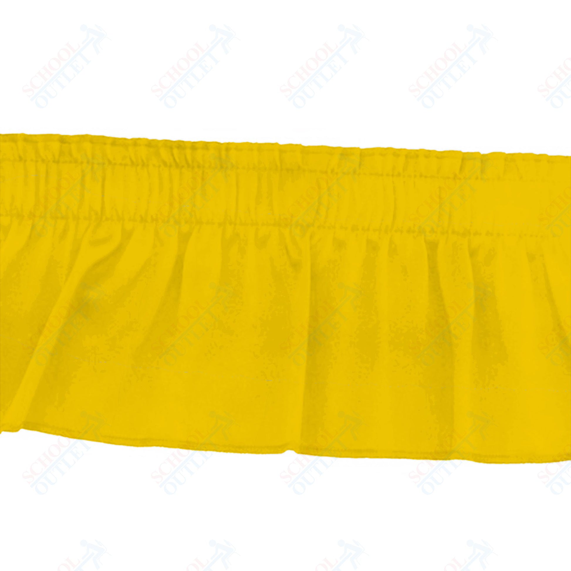 AmTab Stage and Riser Skirting - Shirred Pleat - 7" Skirting Height - Applicable for 8" Stage Height (AmTab AMT - SKRT8) - SchoolOutlet