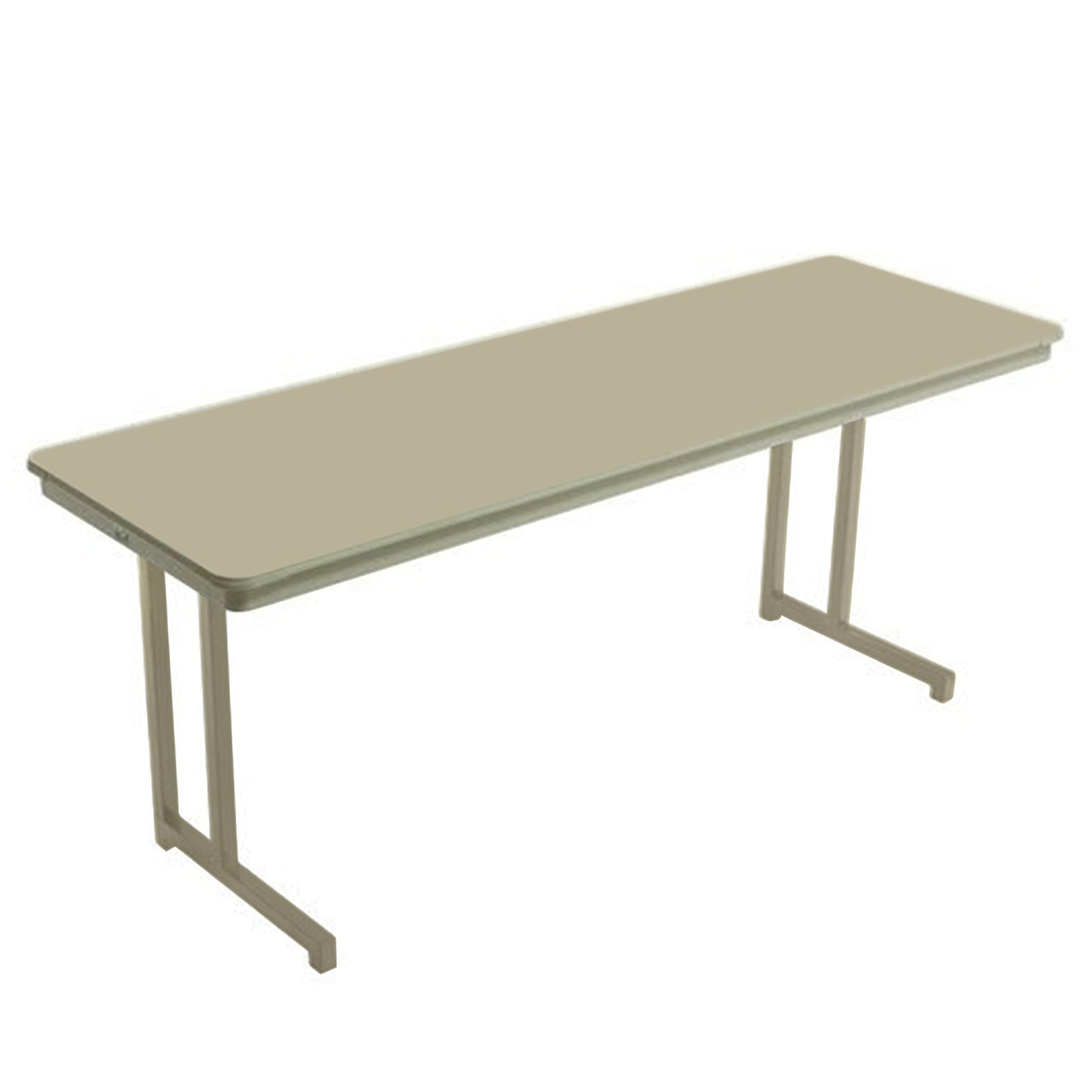 AmTab Dynalite Featherweight Heavy-Duty ABS Plastic Training Table - Rectangle - 18"W x 60"L x 29"H  (AmTab AMT-TT185DL)