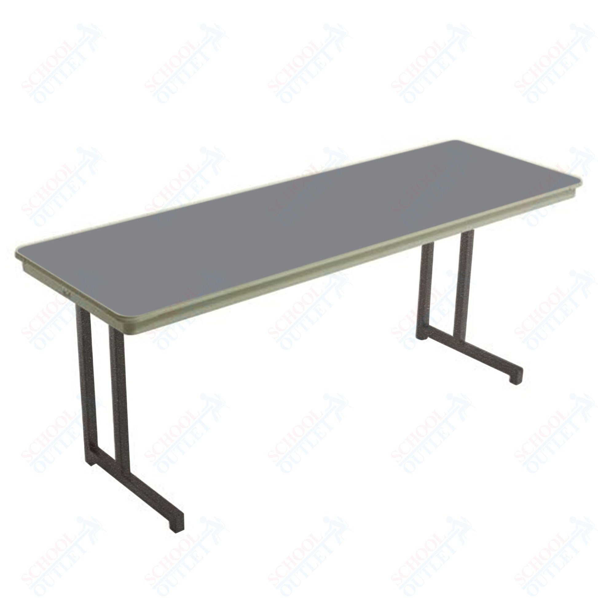 AmTab Dynalite Featherweight Heavy - Duty ABS Plastic Training Table - Rectangle - 18"W x 60"L x 29"H (AmTab AMT - TT185DL) - SchoolOutlet