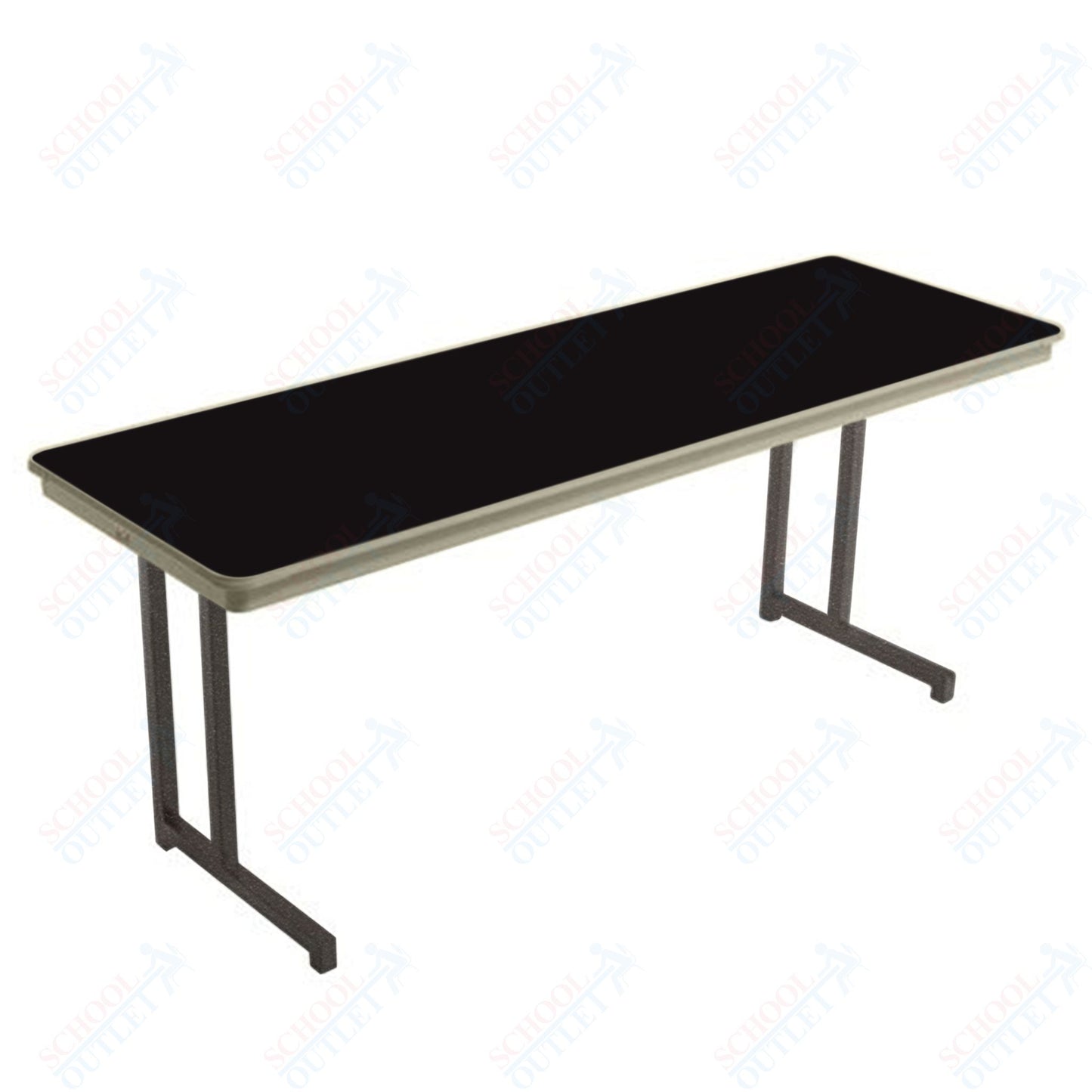 AmTab Dynalite Featherweight Heavy - Duty ABS Plastic Training Table - Rectangle - 24"W x 96"L x 29"H (AmTab AMT - TT248DL) - SchoolOutlet