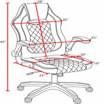 Regency AON Archeus Ergonomic Gaming Chair Seating Swivel with High-Back Contoured Support and Advanced Performance Adjustability 17-21.5