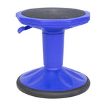 Carter Adjustable Height Kids Flexible Active Stool for Classroom and Home with Non-Skid Bottom in Blue, 14