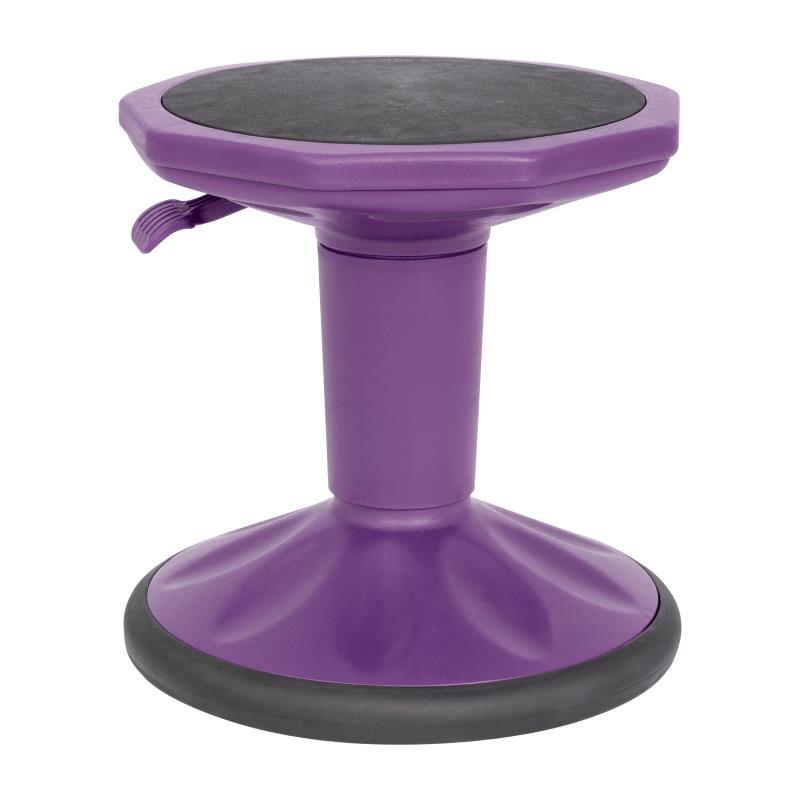 Carter Adjustable Height Kids Flexible Active Stool for Classroom and Home with Non-Skid Bottom in Blue, 14" - 18" Seat Height (FLA-AY-9001S)