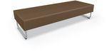 Mooreco Akt Soft Seating Lounge Sofa Bench - Grade 02 Fabric and Powder Coated Sled Legs
