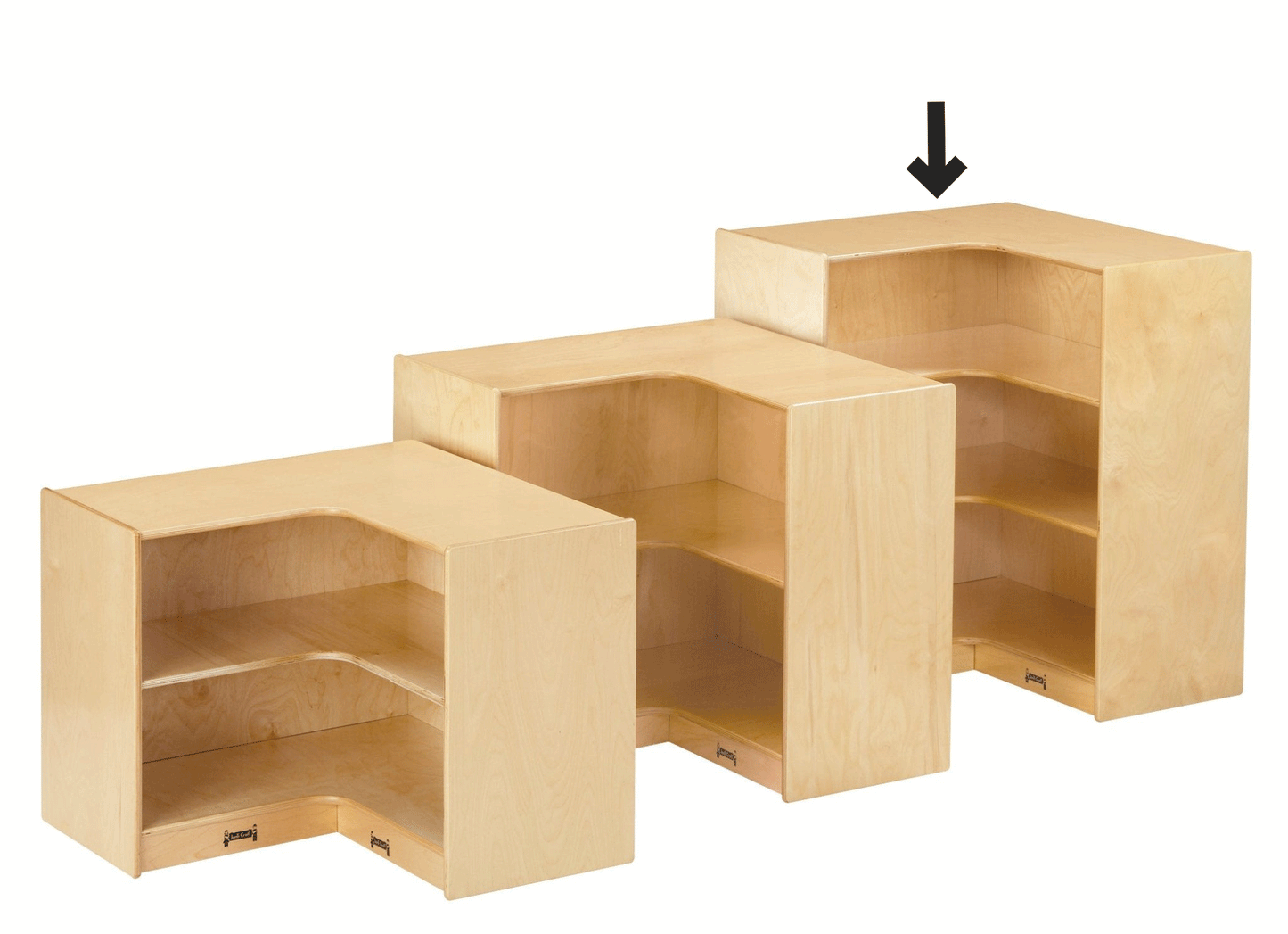 Jonti-Craft Mobile Interior Super-sized Corner Storage Unit (JON-6691JC)