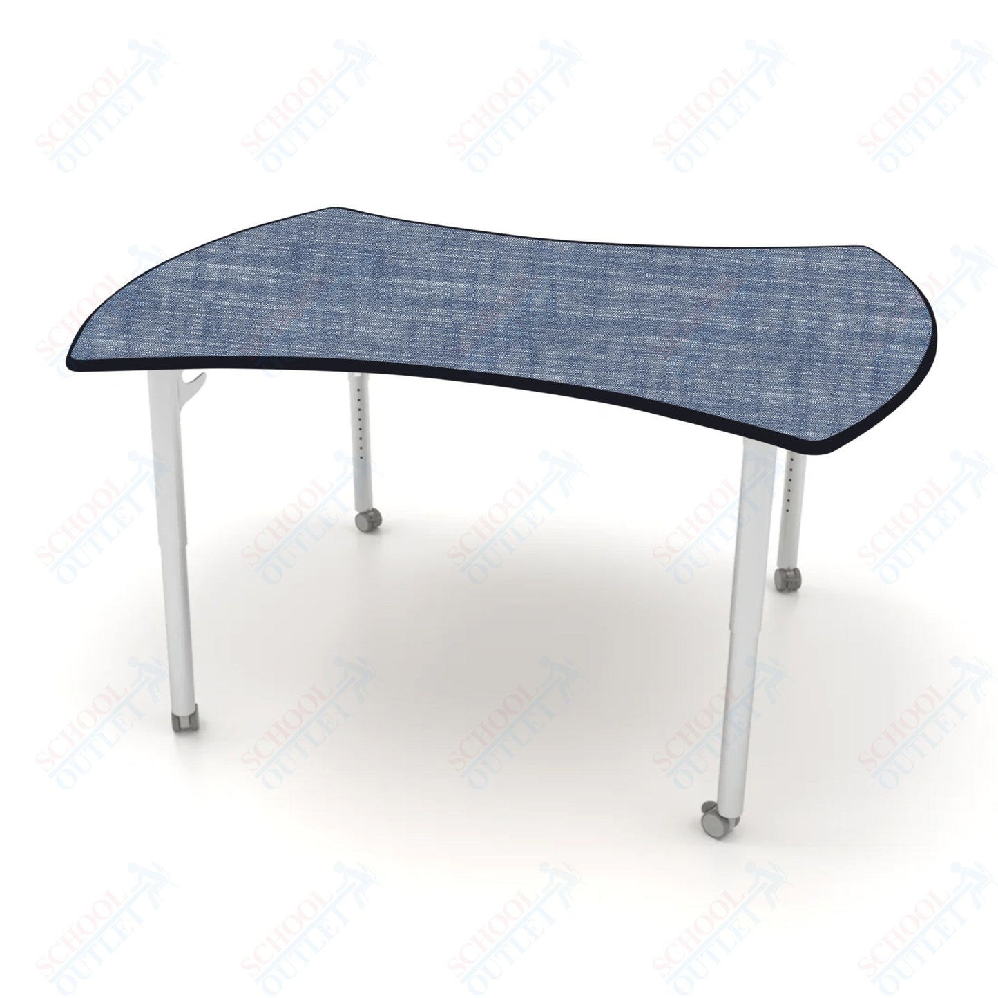 CEF ESTO Table 60" x 52" HPL on Particle Board w/ T-Molding Top and Adjustable Height Legs