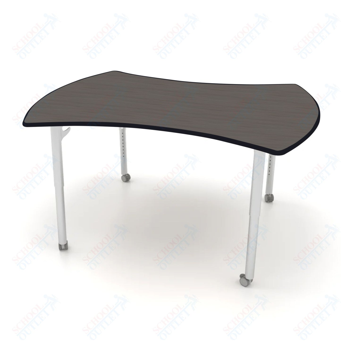 CEF ESTO Table 60" x 52" HPL on Particle Board w/ T-Molding Top and Adjustable Height Legs