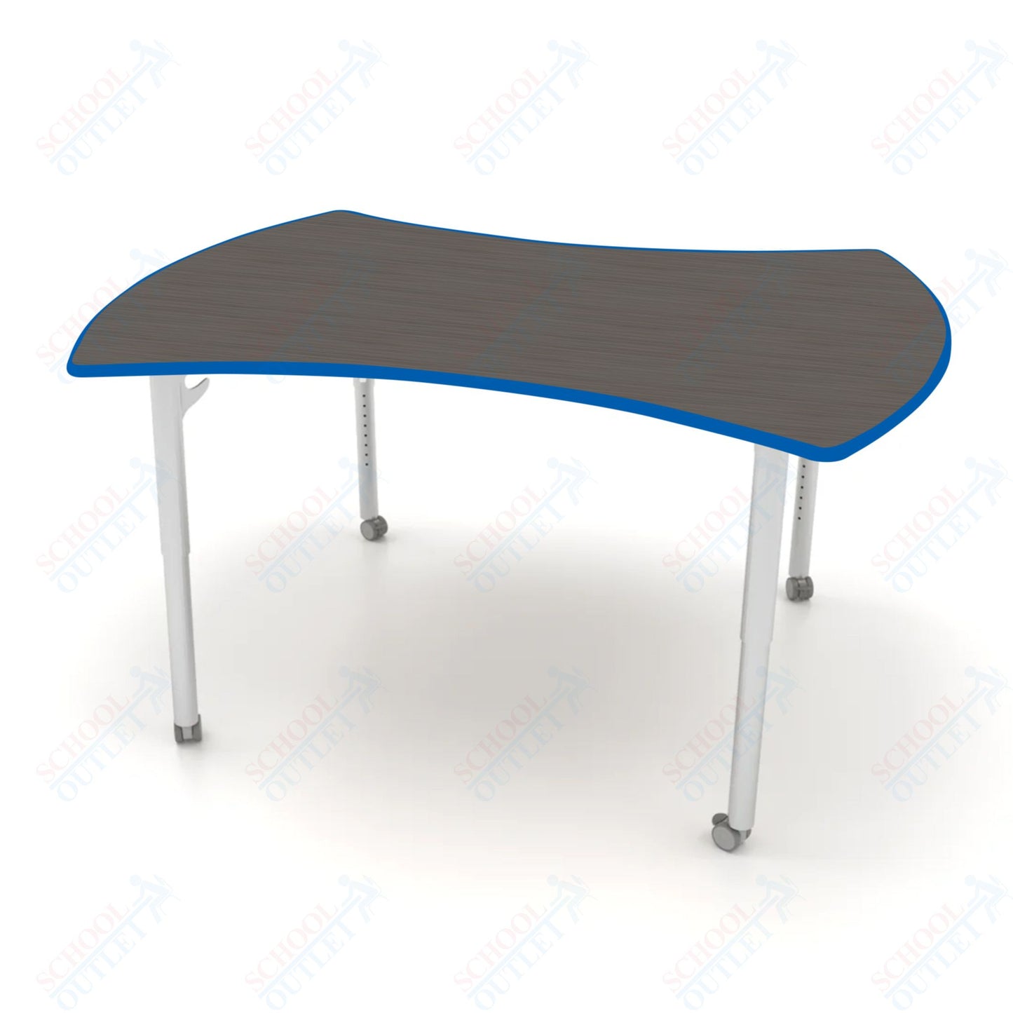 CEF ESTO Table 60" x 52" HPL on Particle Board w/ T-Molding Top and Adjustable Height Legs