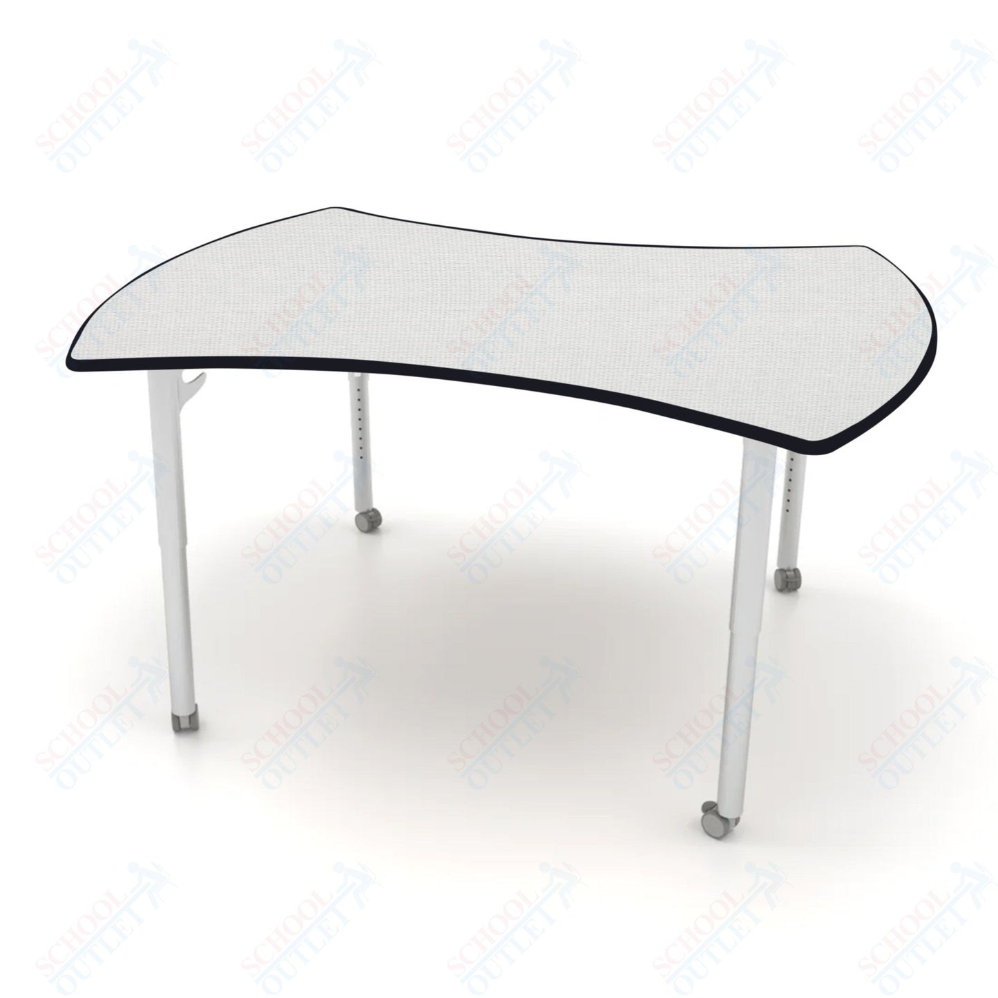 CEF ESTO Table 60" x 52" HPL on Particle Board w/ T-Molding Top and Adjustable Height Legs