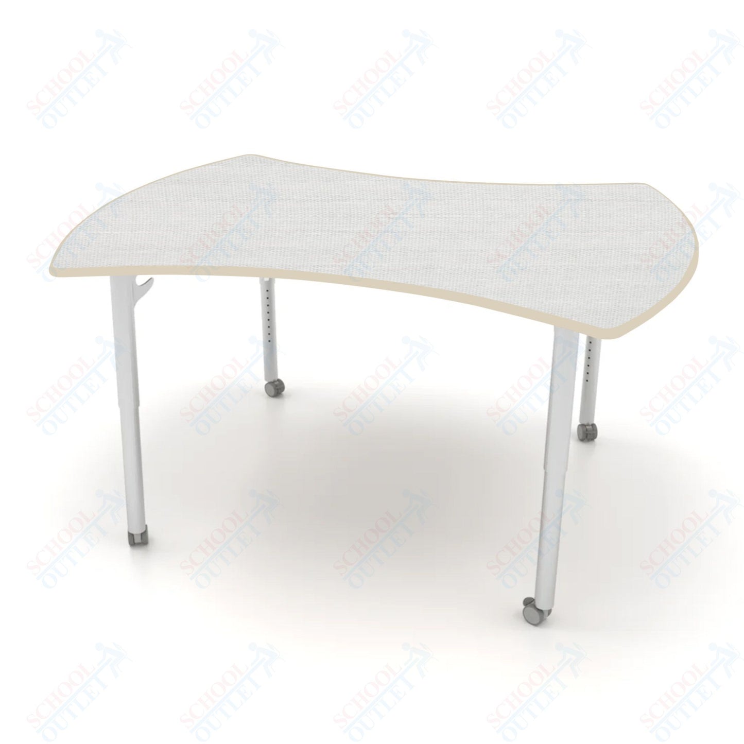 CEF ESTO Table 60" x 52" HPL on Particle Board w/ T-Molding Top and Adjustable Height Legs